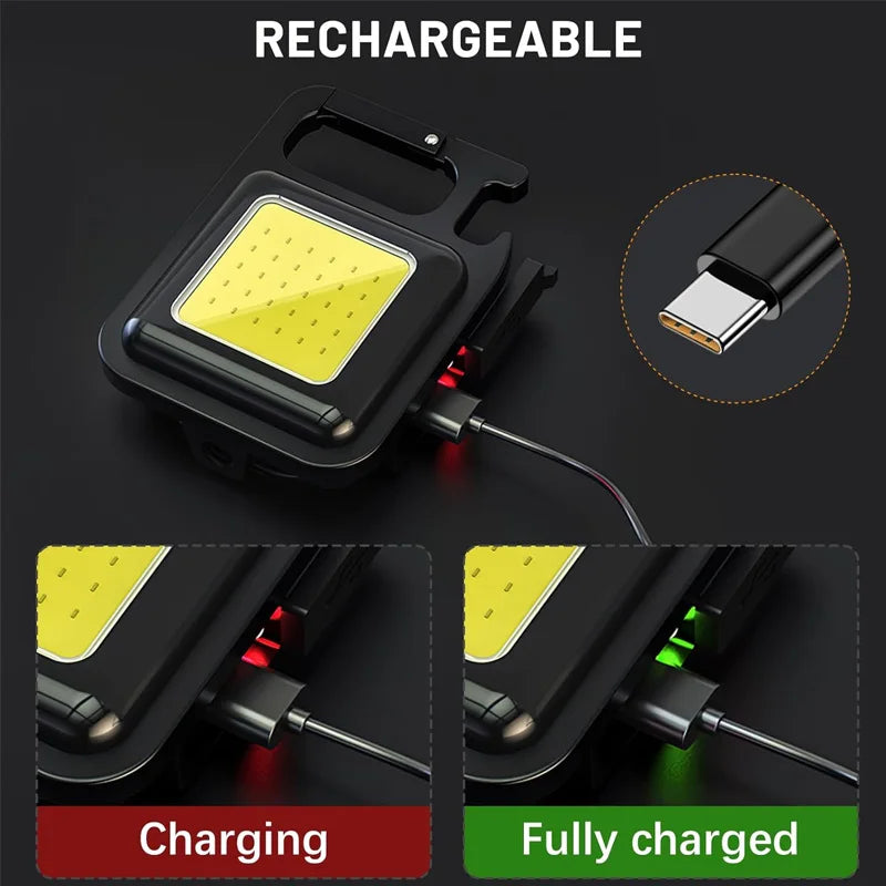 Mini Linterna Llavero Magnética COB