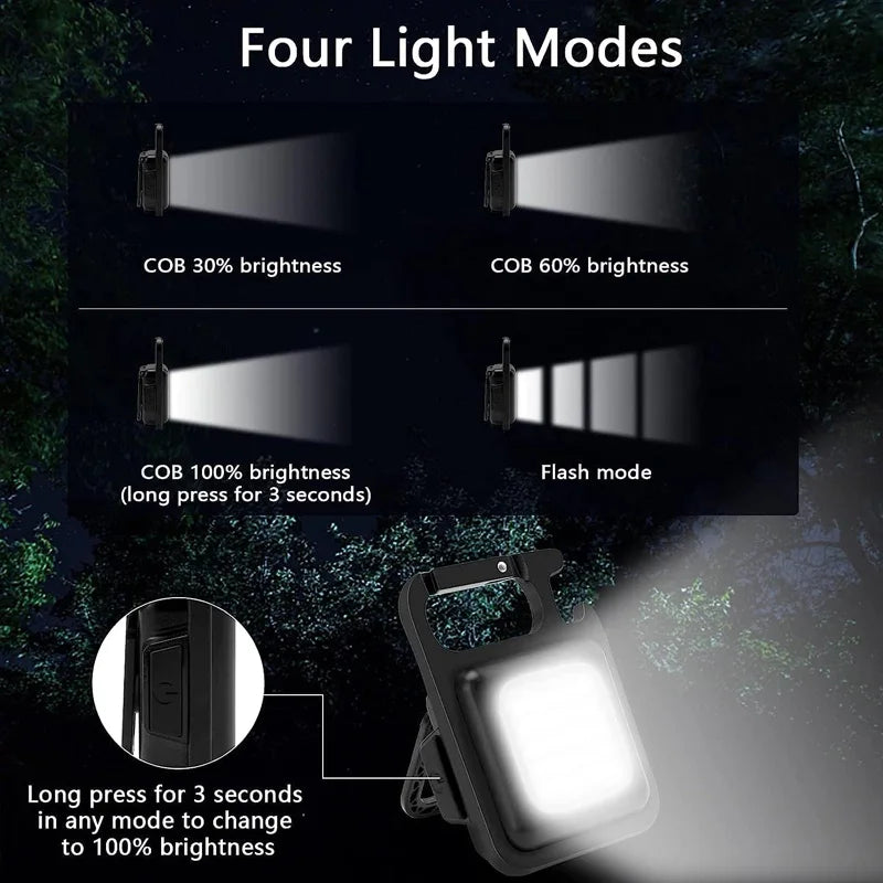 Mini Linterna Llavero Magnética COB