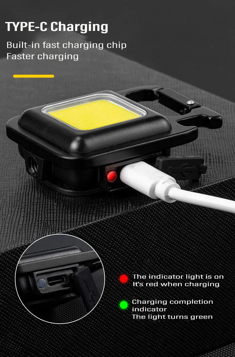 Mini Linterna Llavero Magnética COB