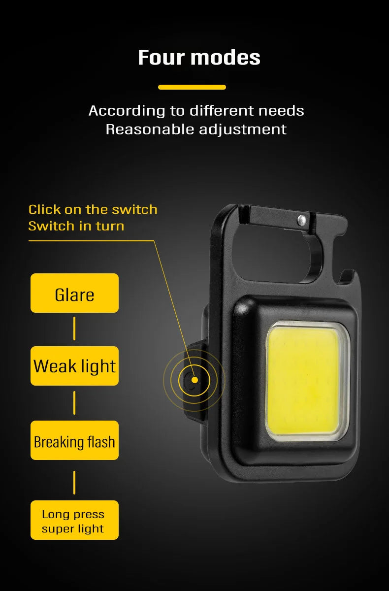 Mini Linterna Llavero Magnética COB