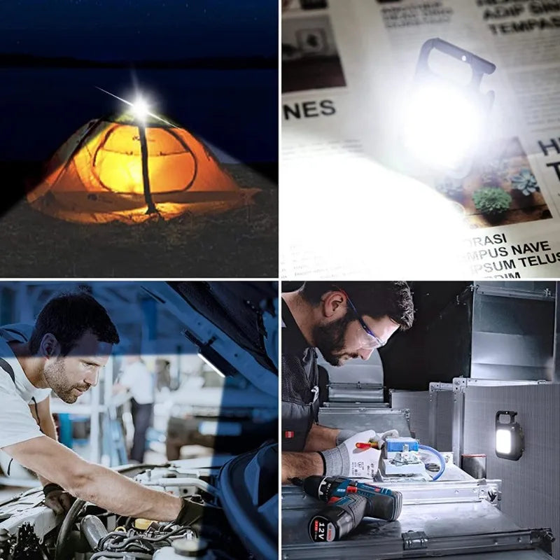 Mini Linterna Llavero Magnética COB